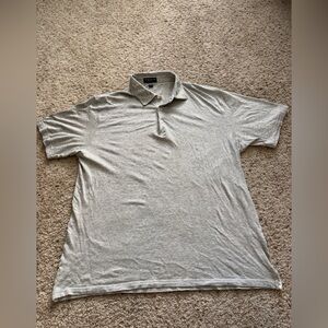 Peter Millar Light Gray Knit Polo